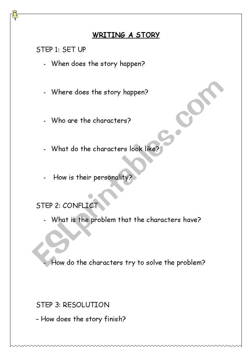 writing a story worksheet