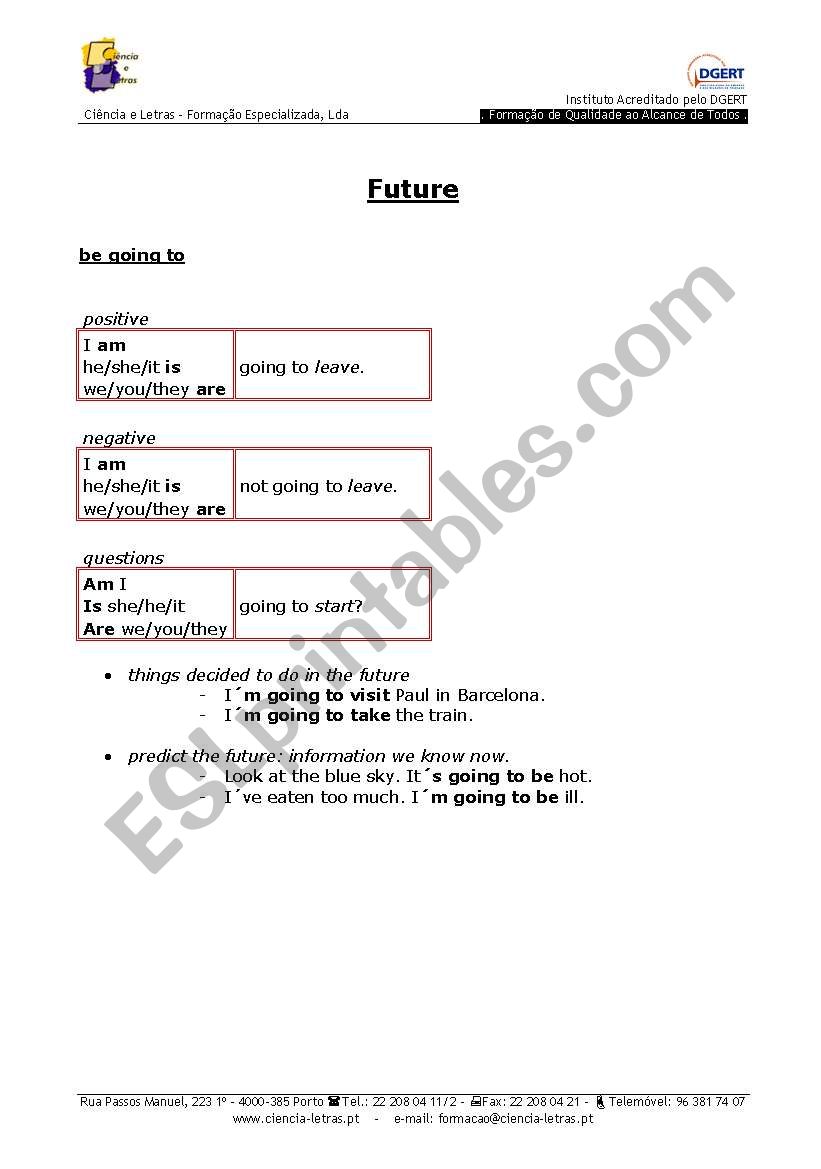 Future Tense worksheet