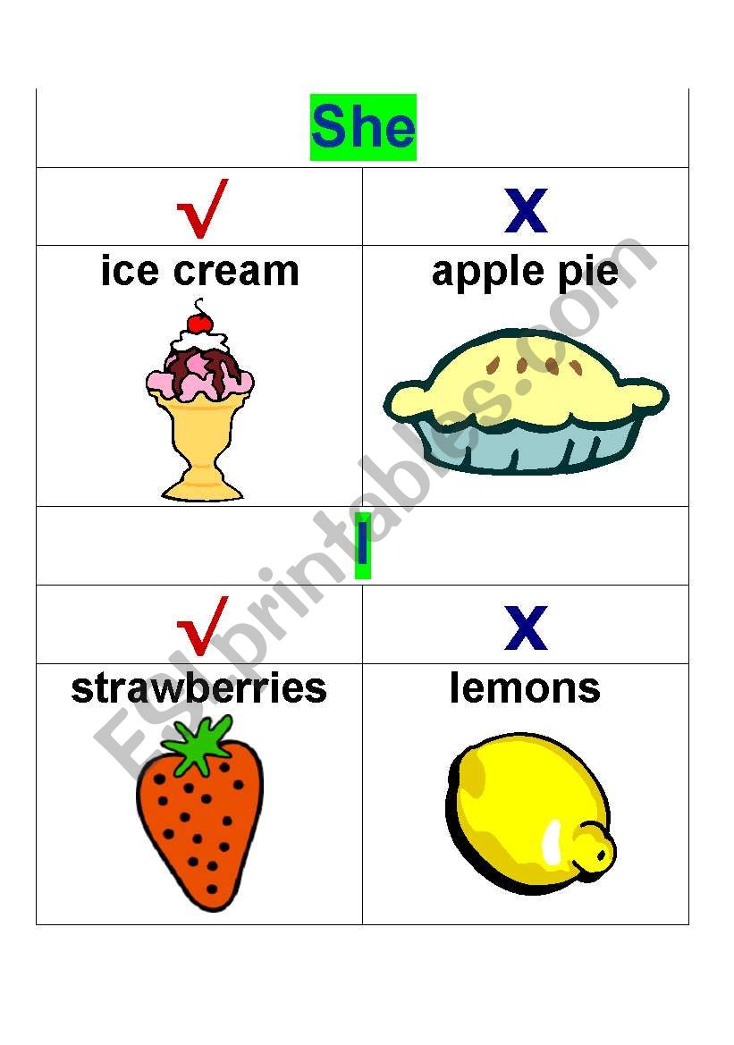 BIG FOOD FLASHCARDS worksheet