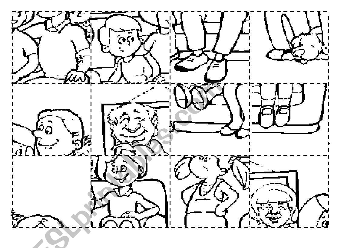 Family puzzle worksheet