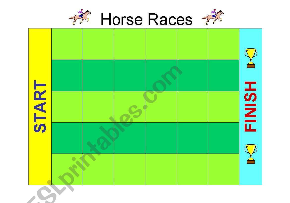 HORSE RACES FOR PRACTICING TENSES