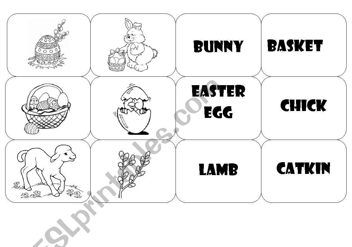 Easter cards worksheet