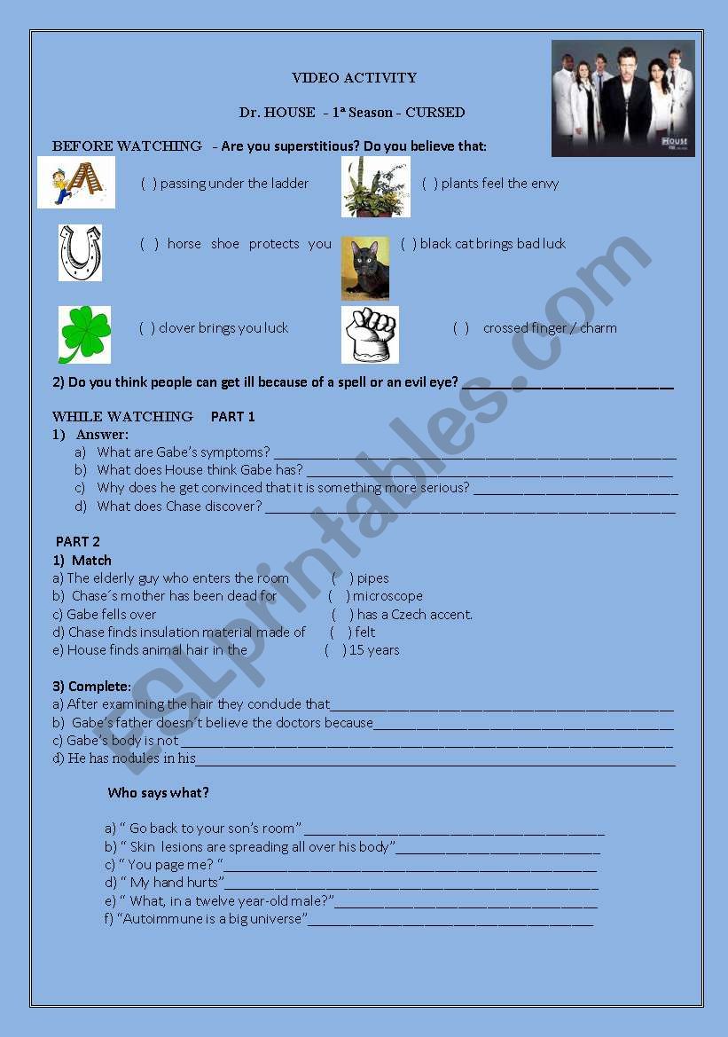 Dr. House 1 Season_ CURSED worksheet