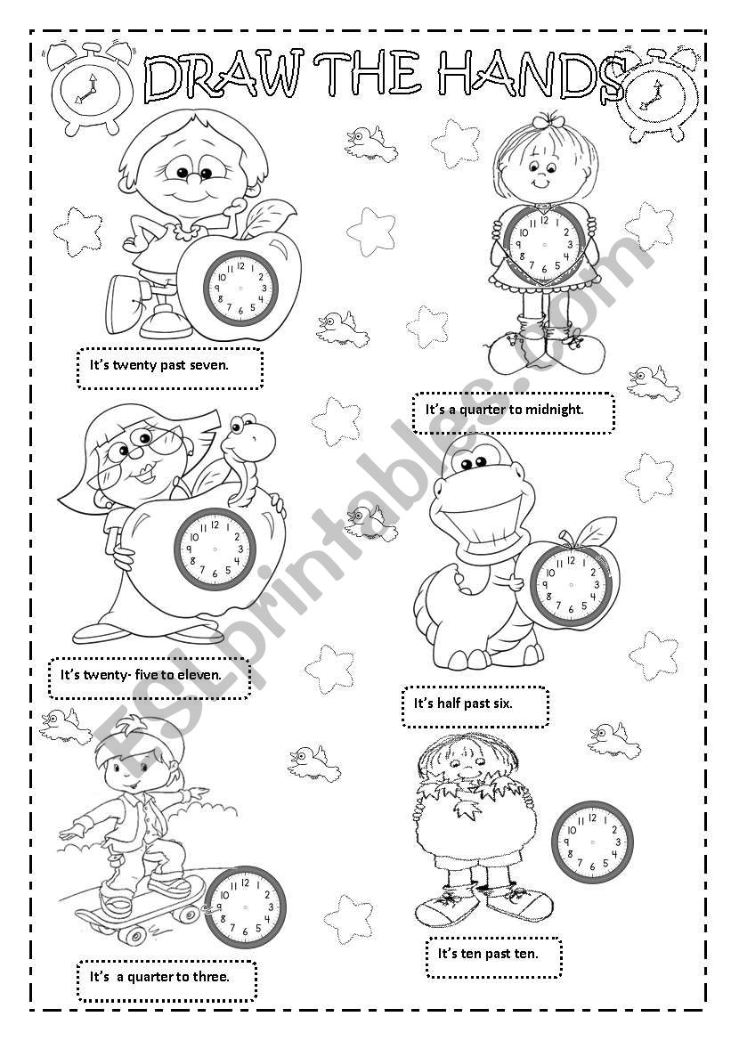 WHAT TIME IS IT?  worksheet