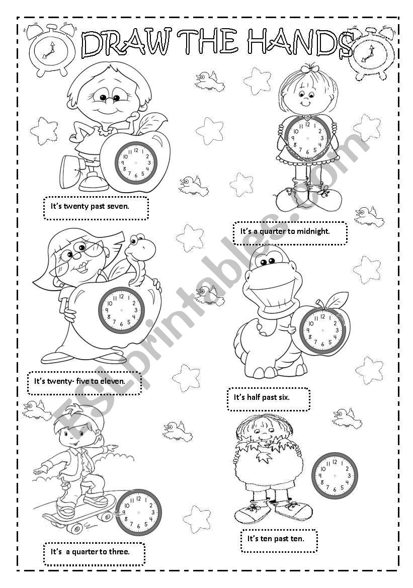 WHAT TIME IS IT ESL Worksheet By Macomabi