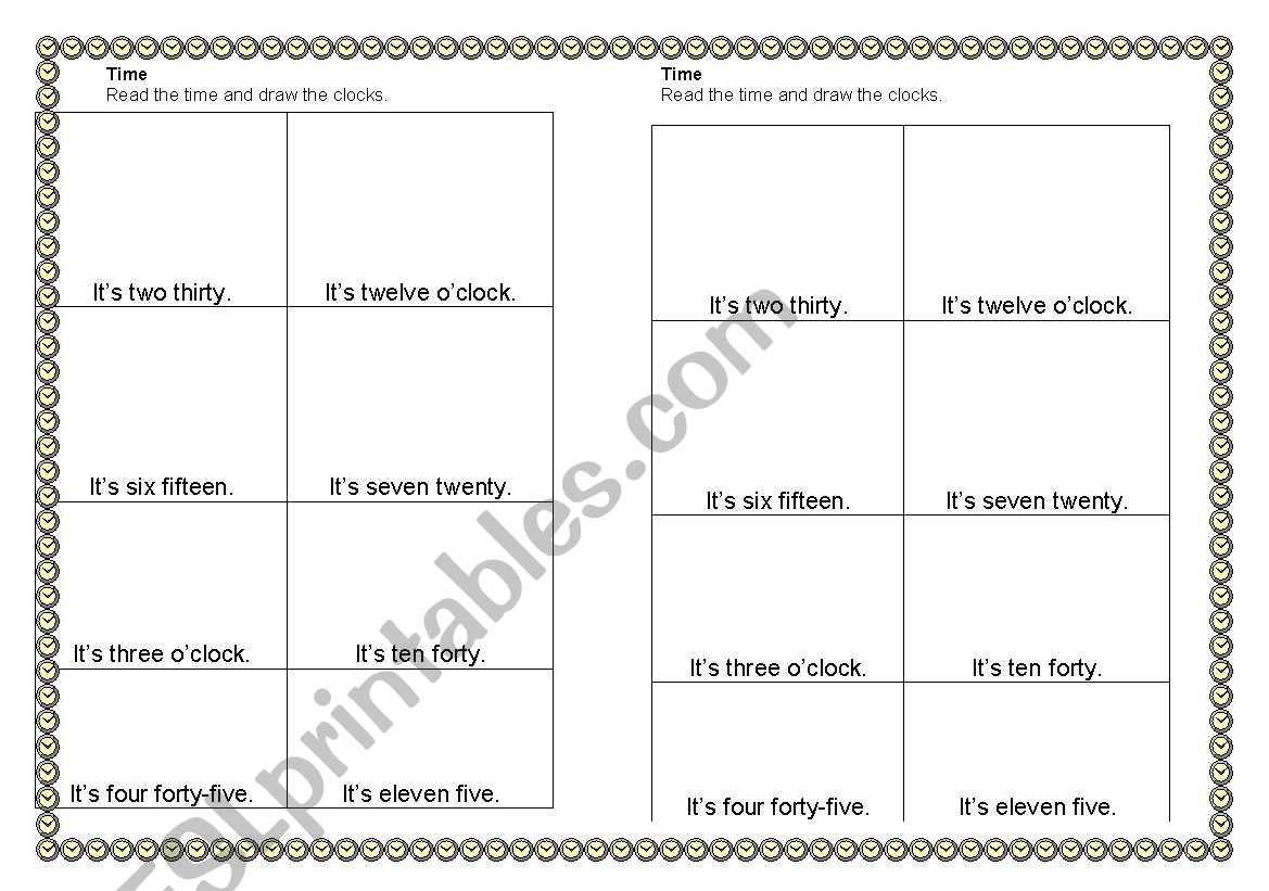 Time worksheet