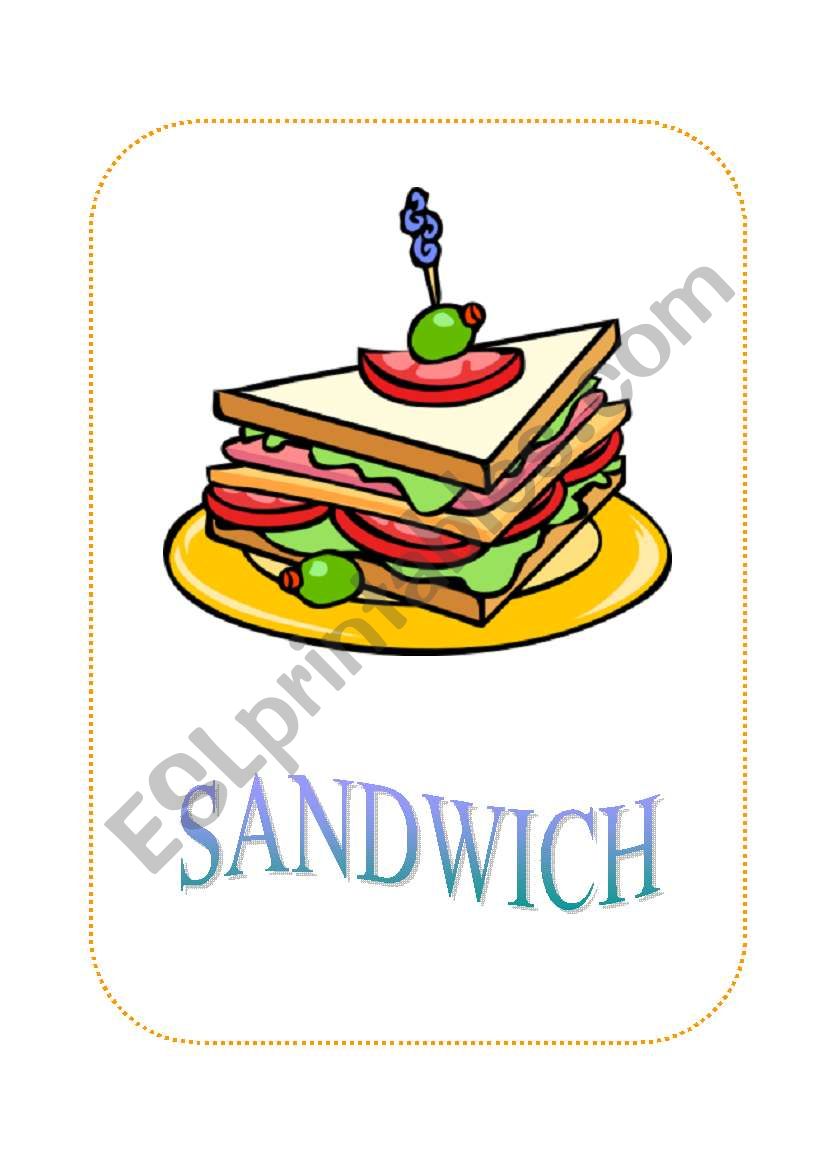 FOOD FLASHCARDS_1 worksheet