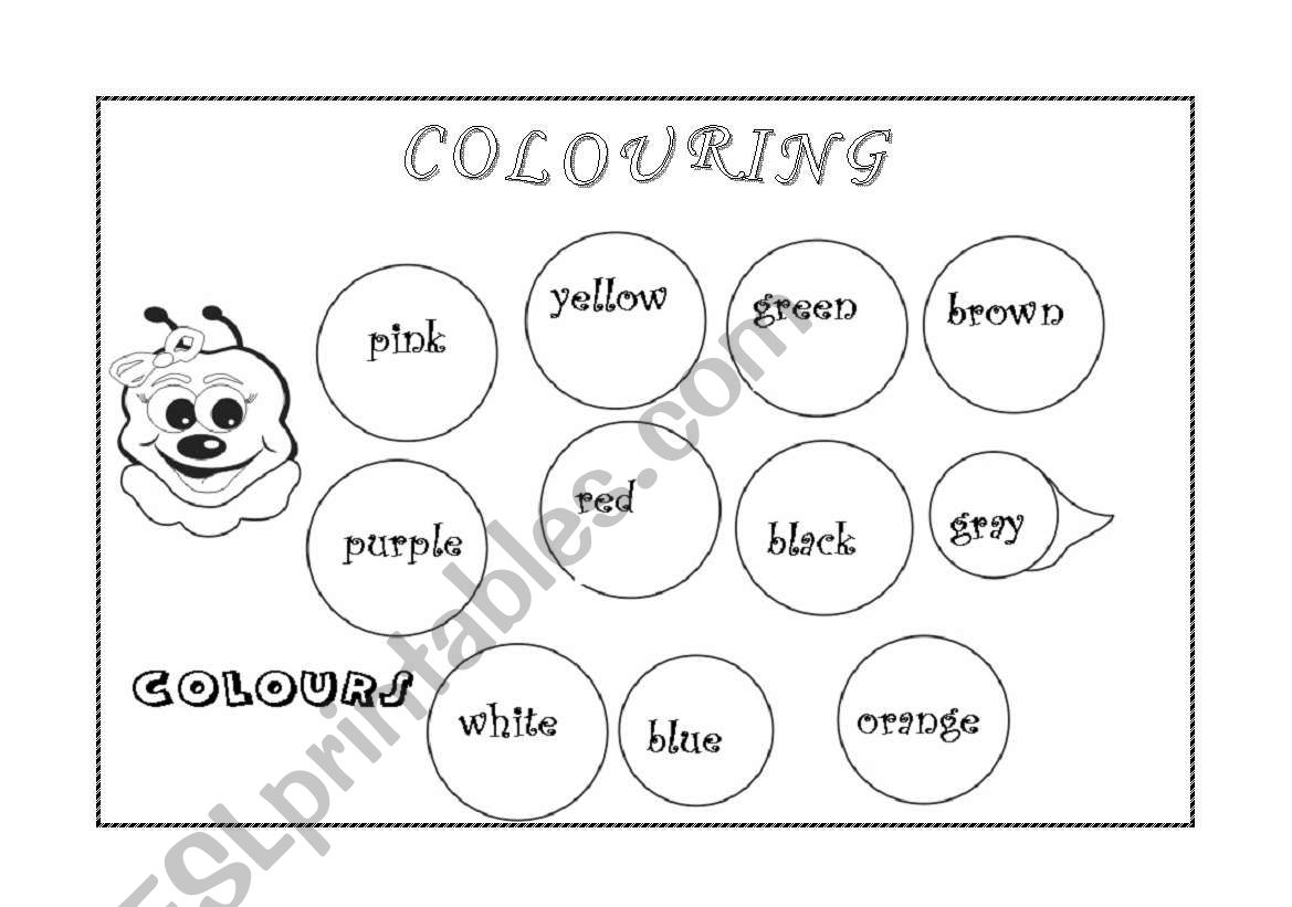 COLOUR worksheet