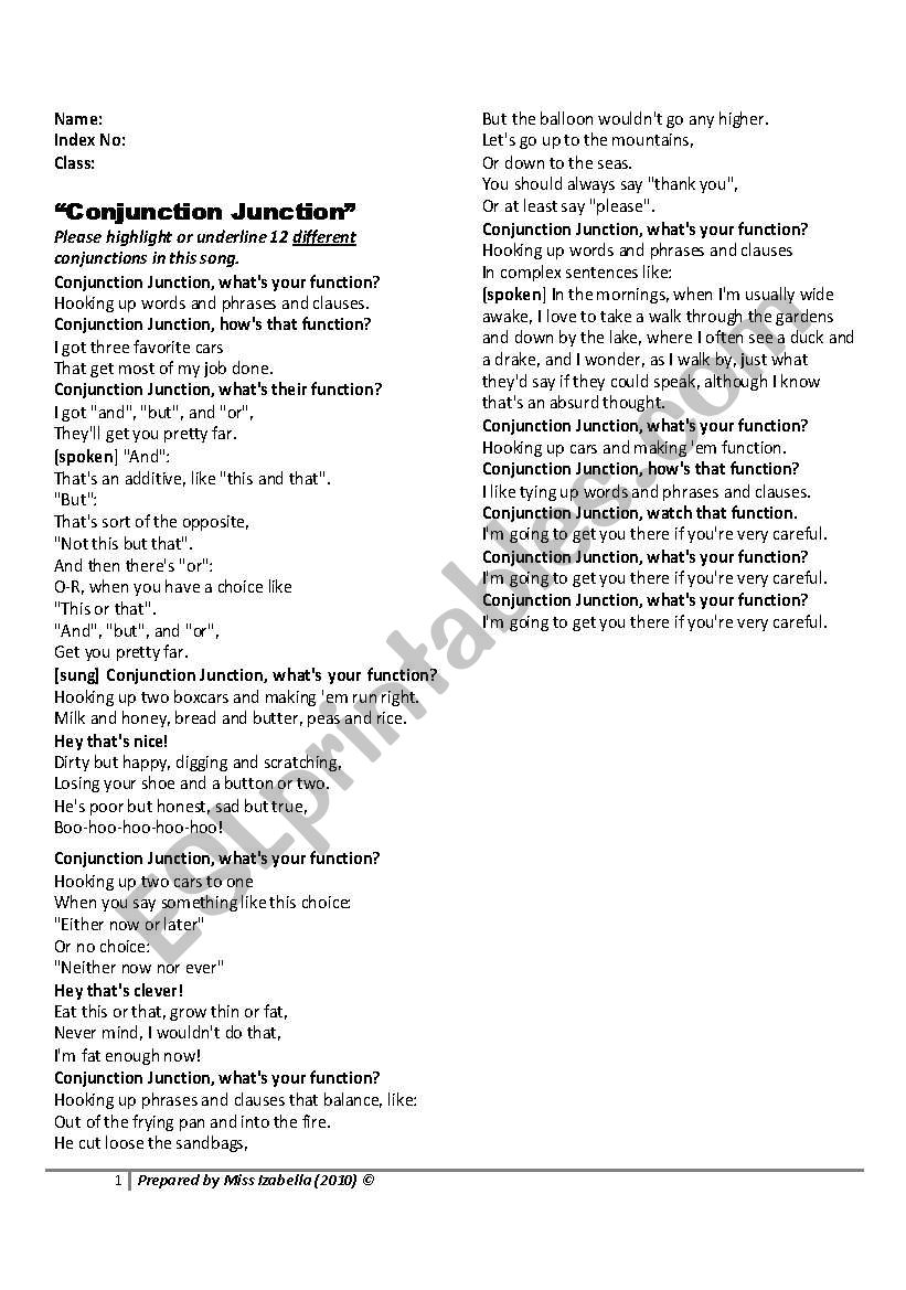 Conjunction Song Lyrics 