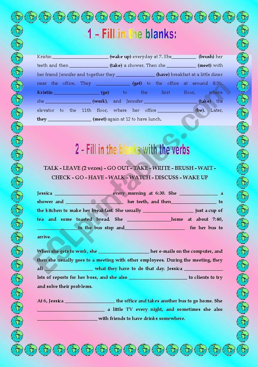 Present Simple worksheet