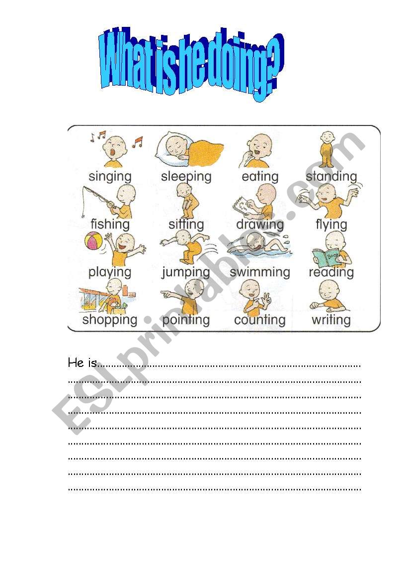 PRESENT CONTINUOUS TENSE worksheet