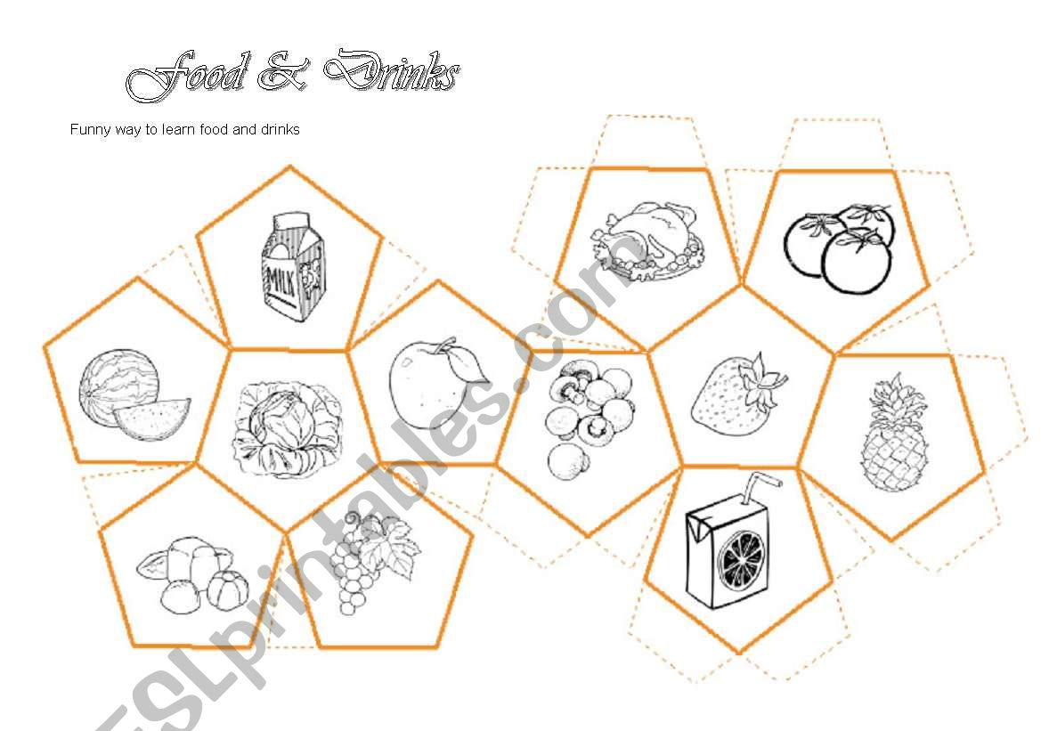 food dodecahedron worksheet