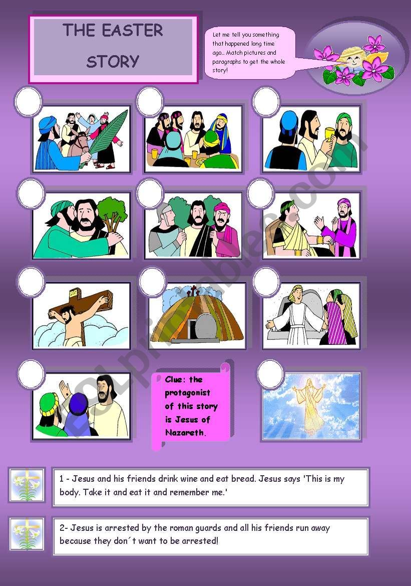 The Easter Story worksheet