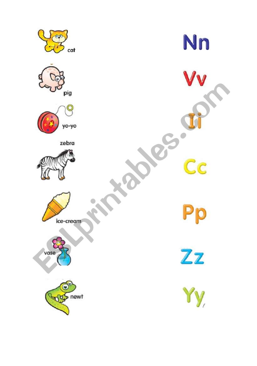 The Alphabet  2/2 worksheet