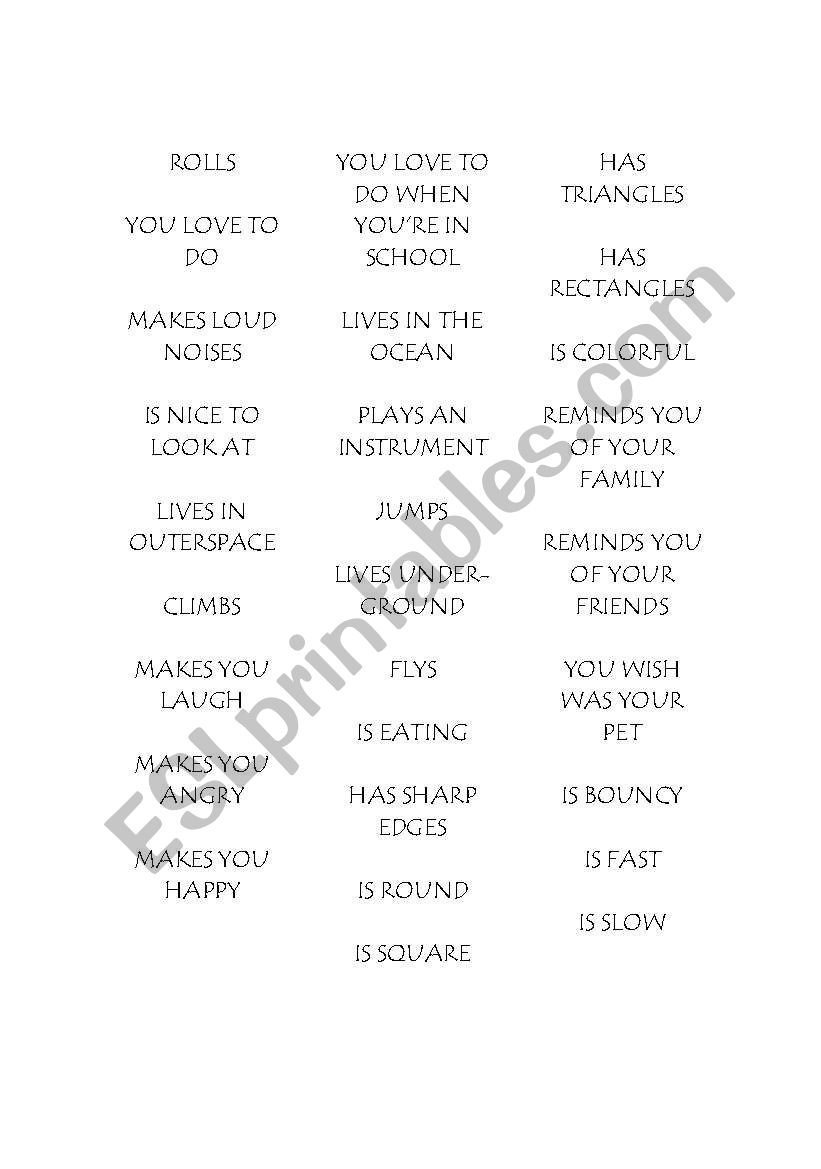Draw something that... worksheet
