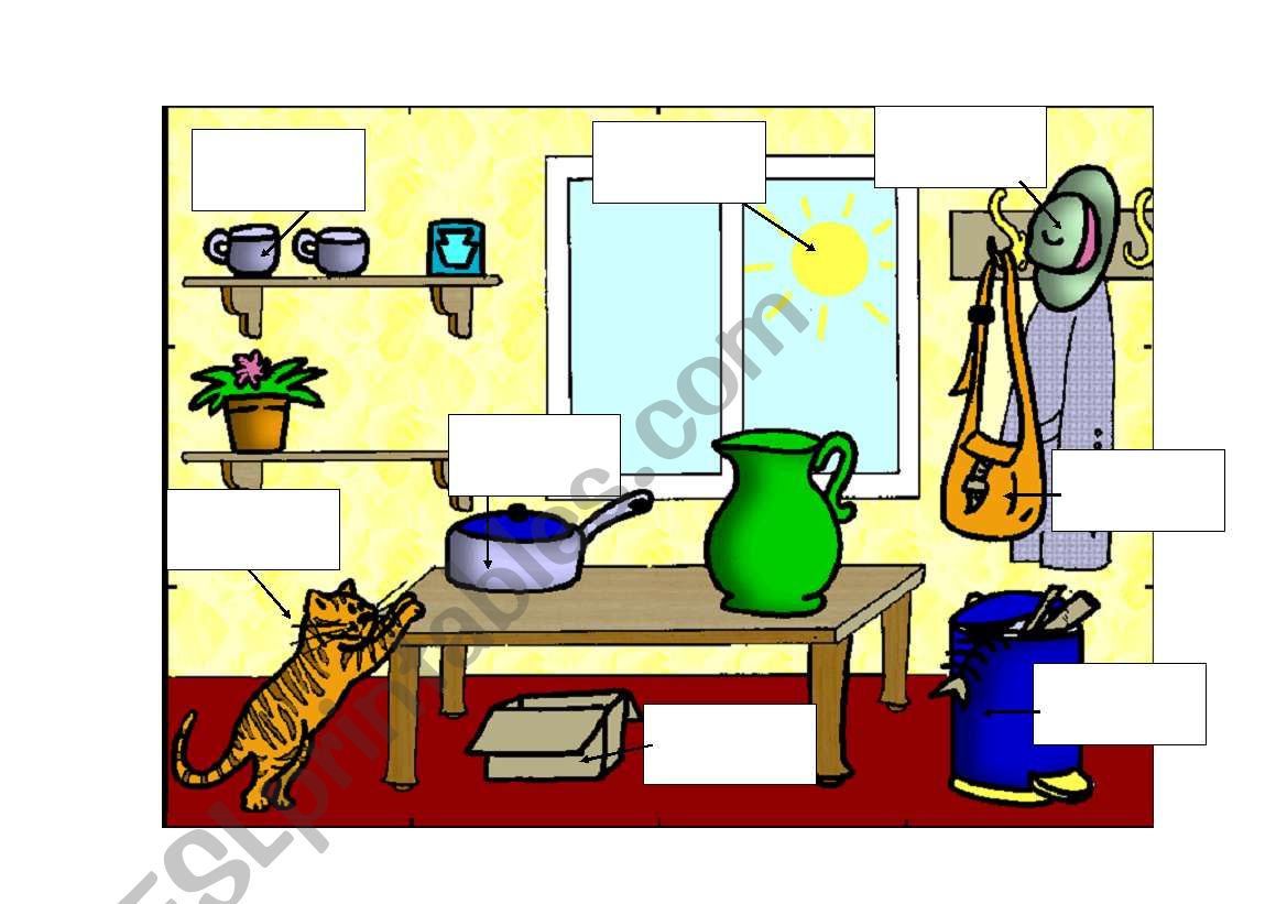 Household picture worksheet