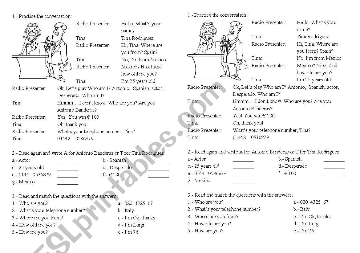 Where are you from worksheet