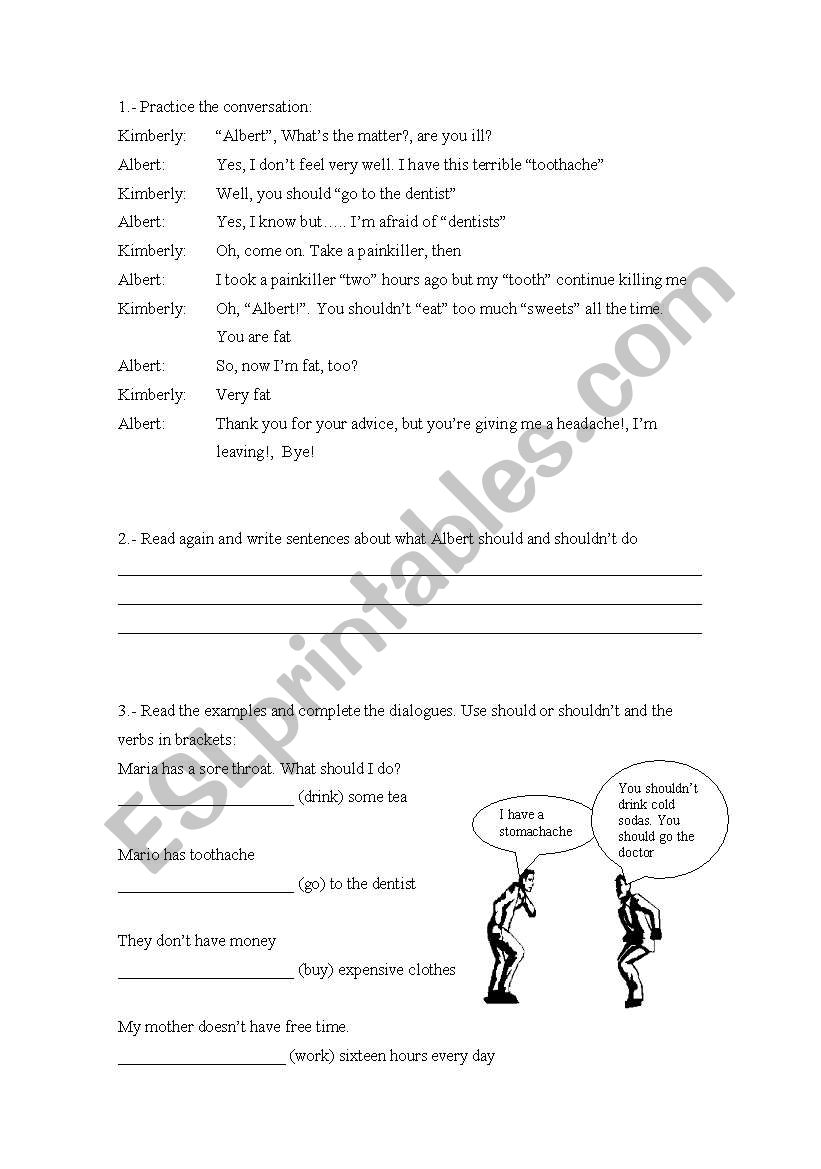 should - shouldn´t worksheet