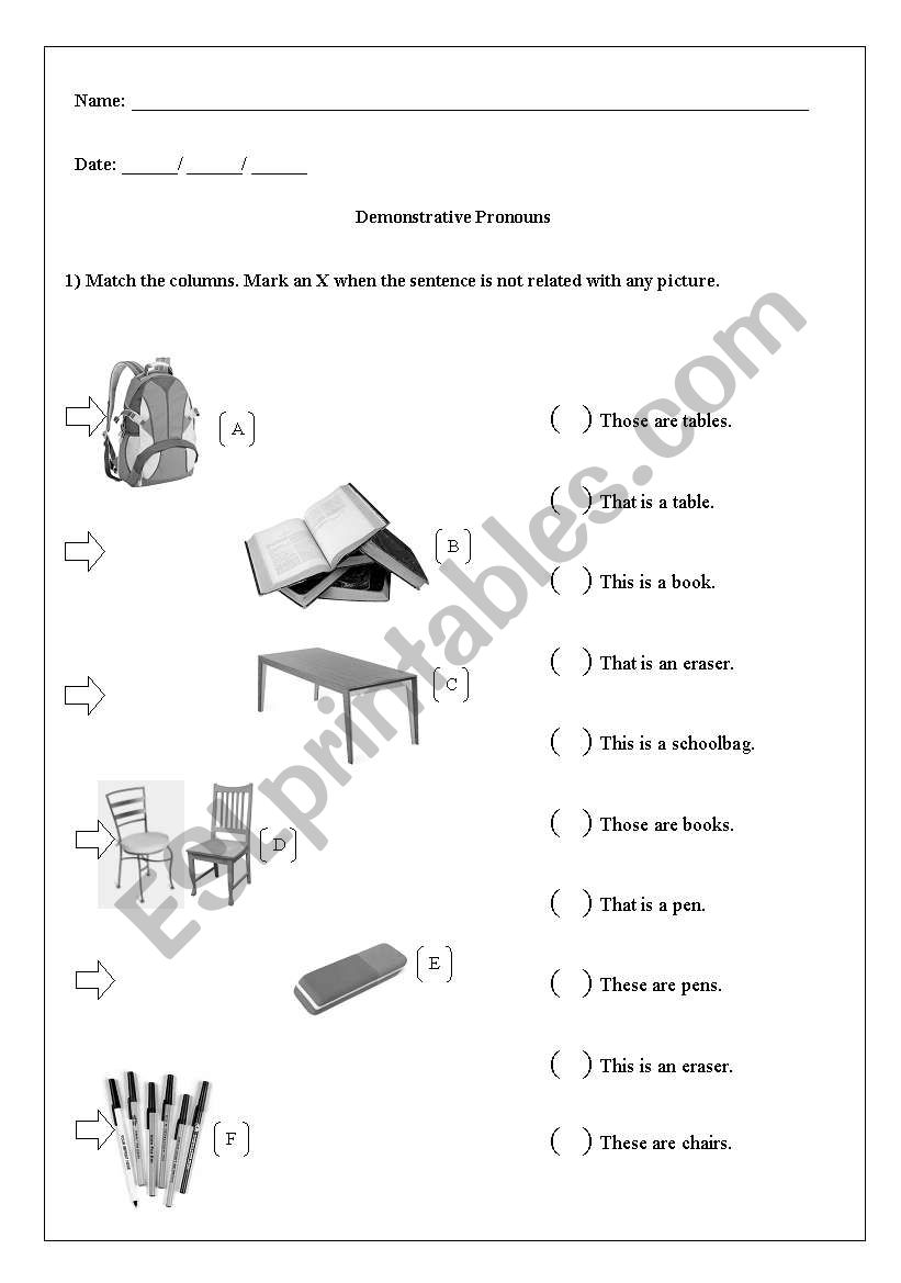 Demonstrative Pronouns (part 1)