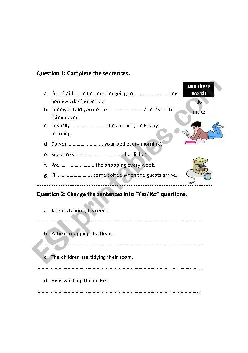 using do/make worksheet