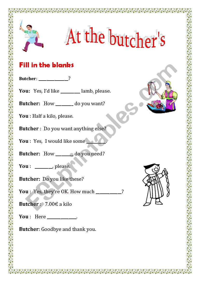 CONVERSATIONS worksheet