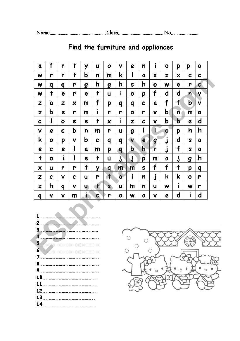 house and home worksheet
