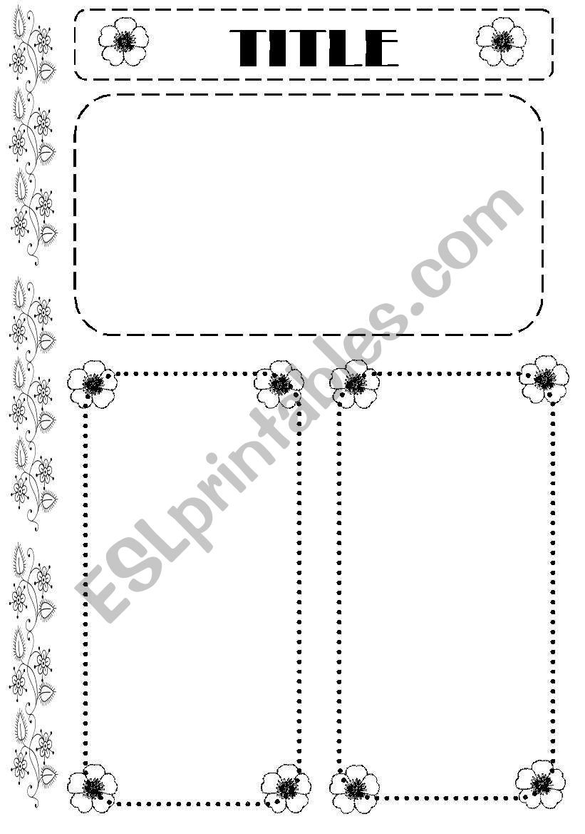 Worksheet template (editable) worksheet