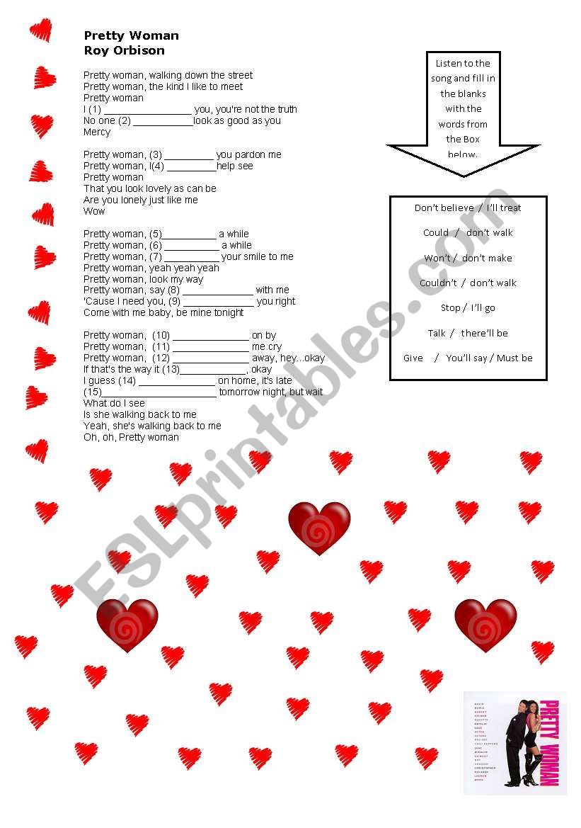 Pretty Woman - Valentines day activity