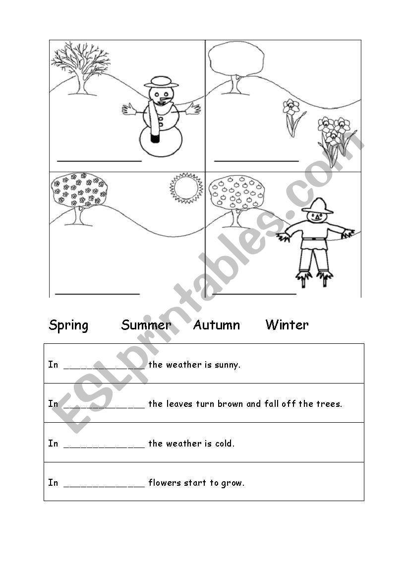 Four Seasons worksheet