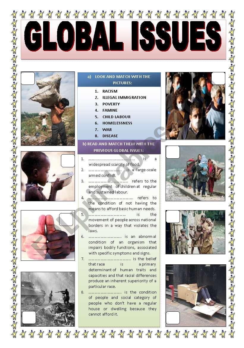 GLOBAL ISSUES worksheet