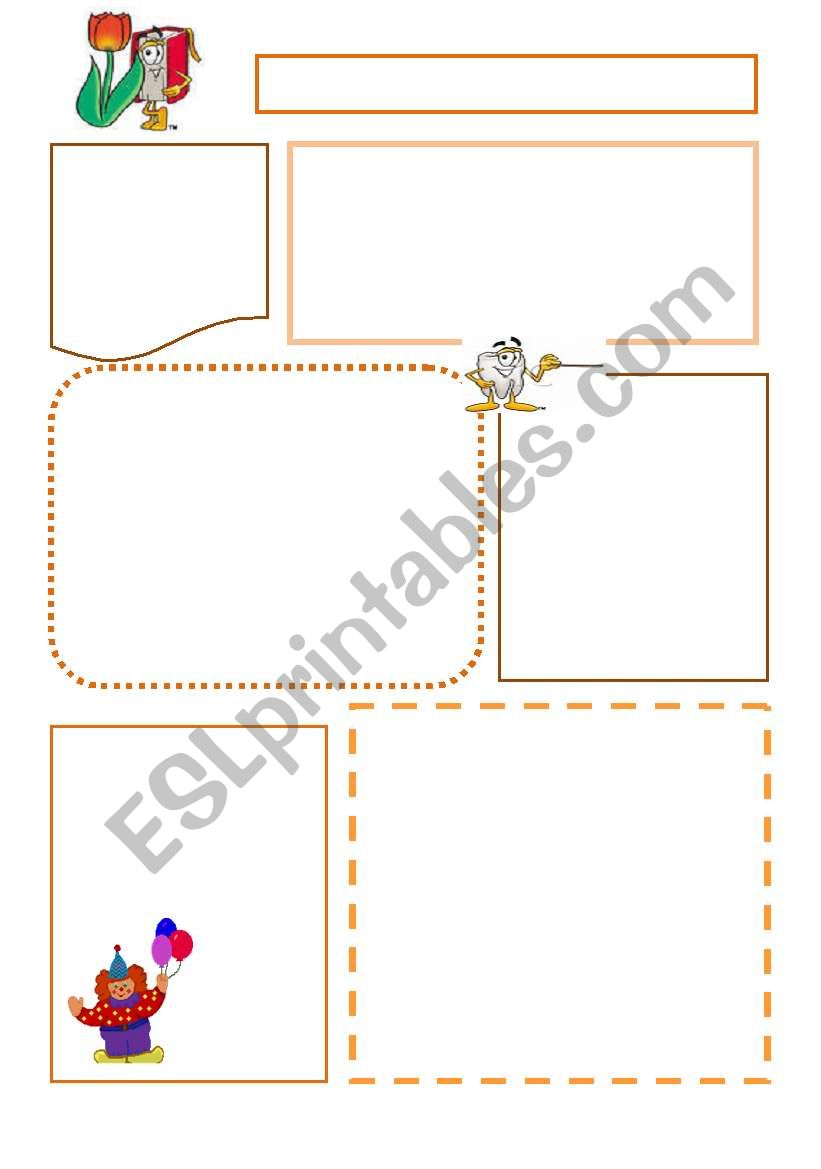 Templates and layouts worksheet