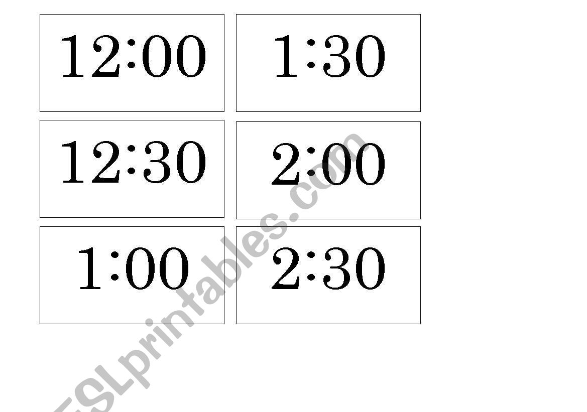 Time worksheet