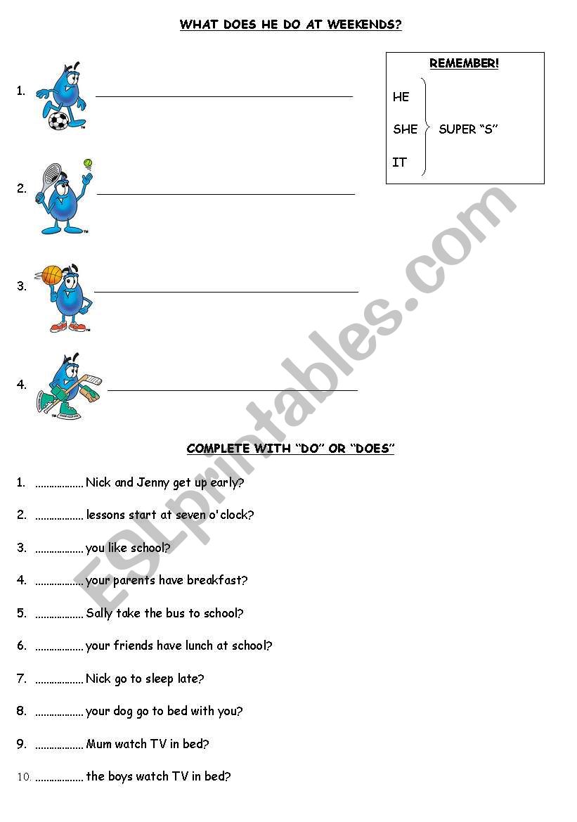 Simple Present worksheet