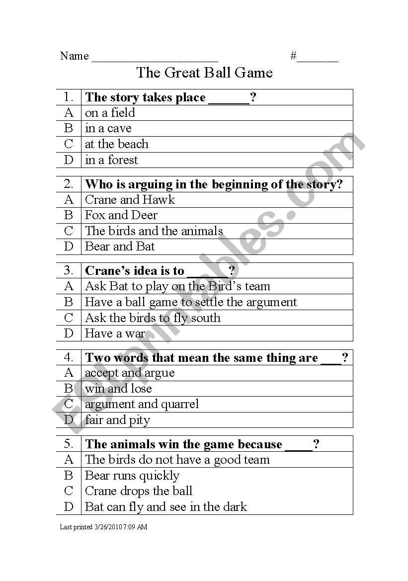 g2 worksheet