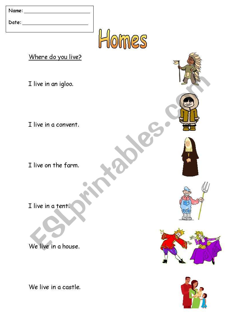what do you do live worksheet