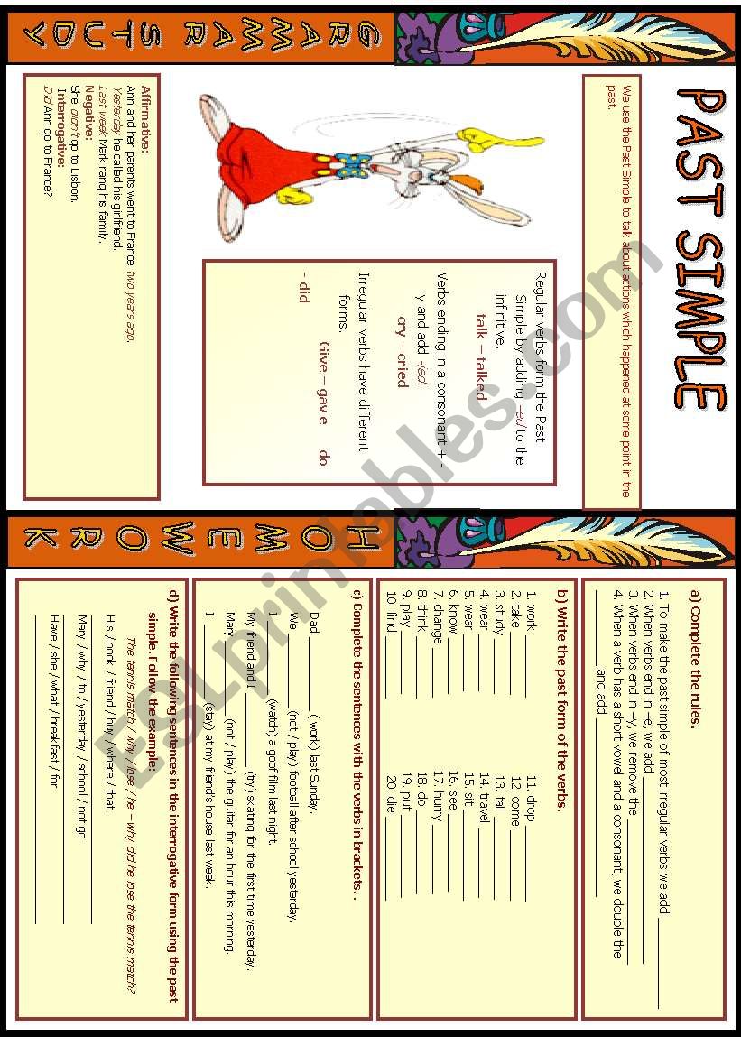 Past Simple - Regular and Irregular Verbs