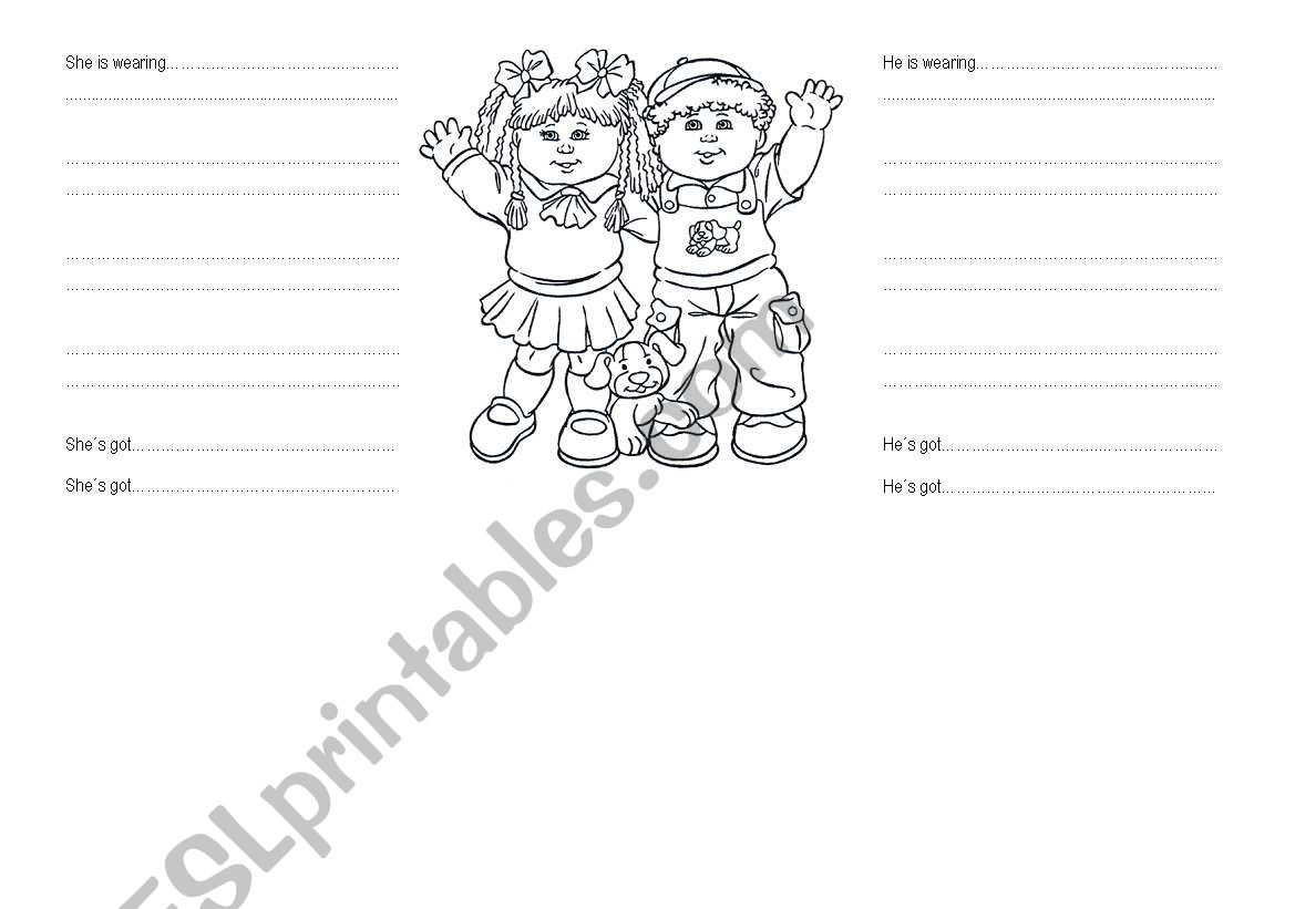 Clothes worksheet