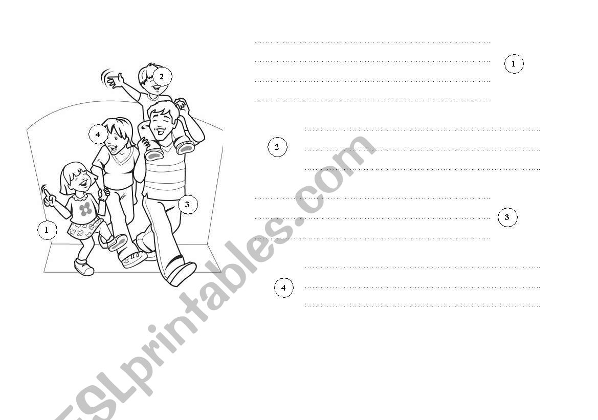 Familys clothes worksheet