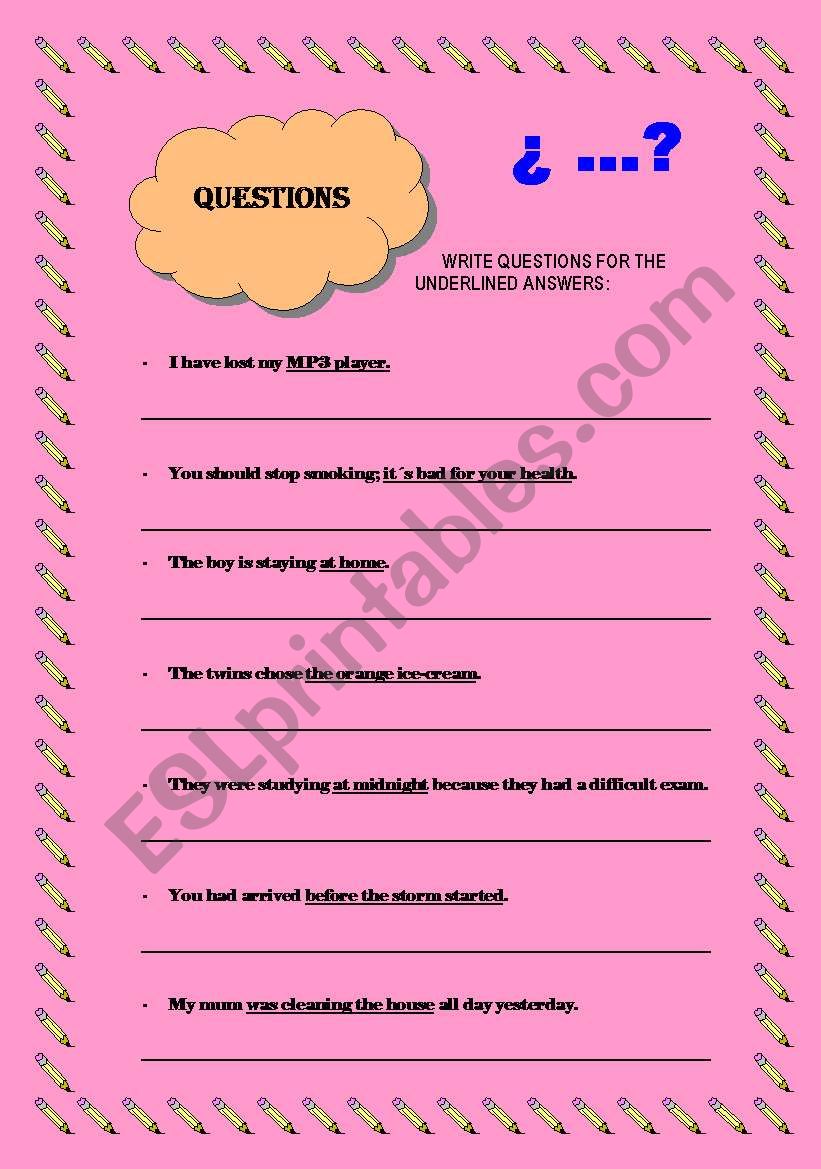 Ask for the underlined worksheet