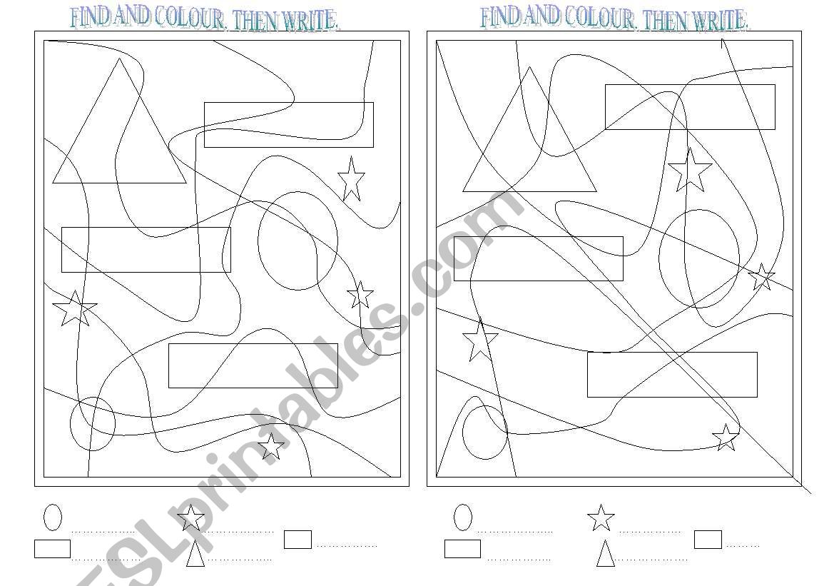 Shapes worksheet