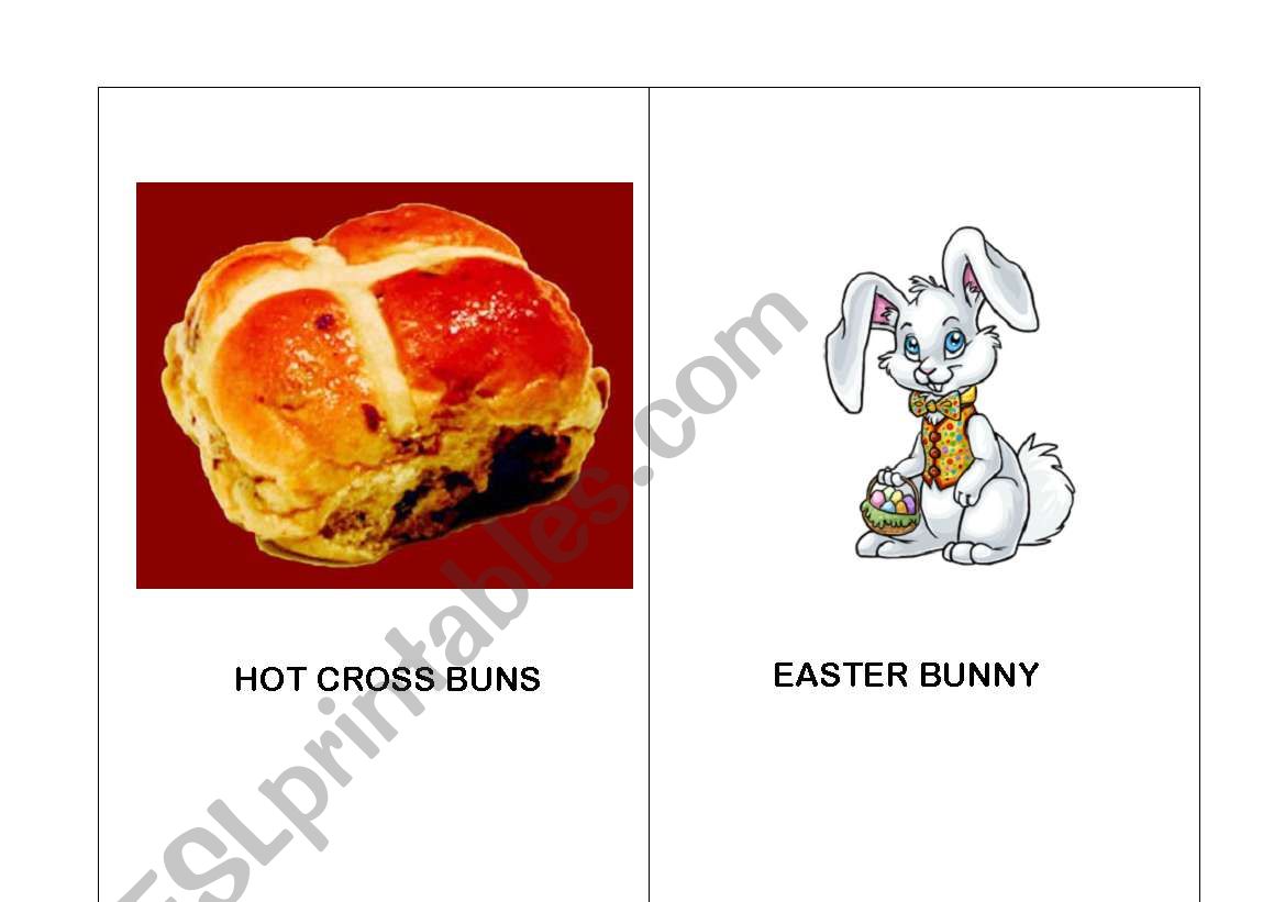 EASTER FLASHCARDS worksheet