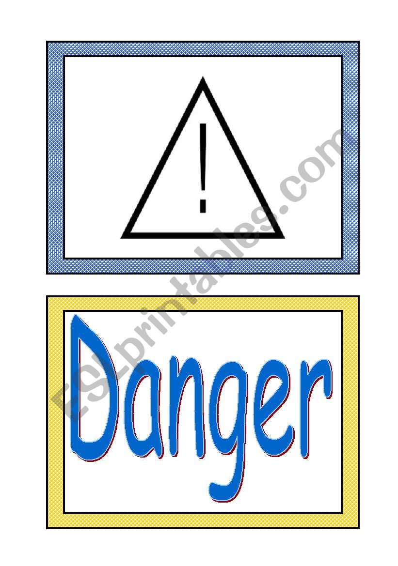 road signs worksheet