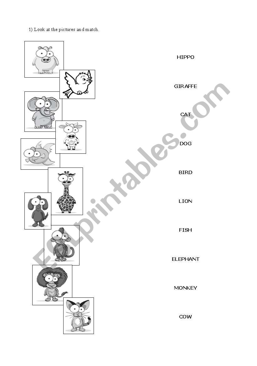 ANIMALS - ESL worksheet by Fabiola R