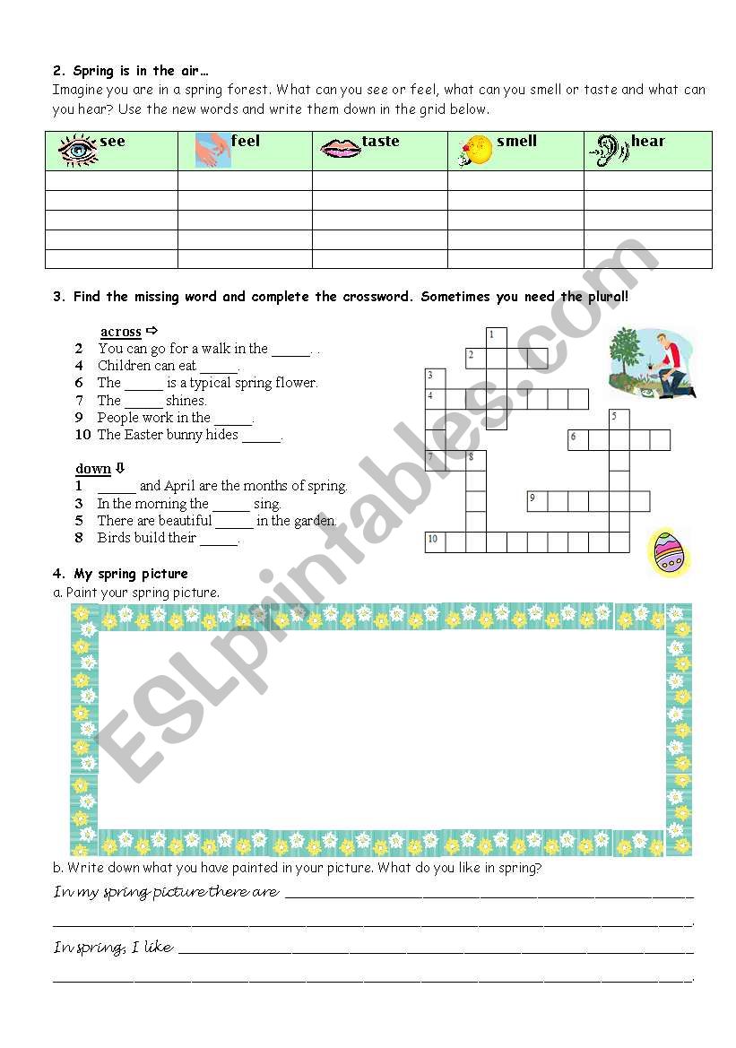 Its spring! Page 2  worksheet