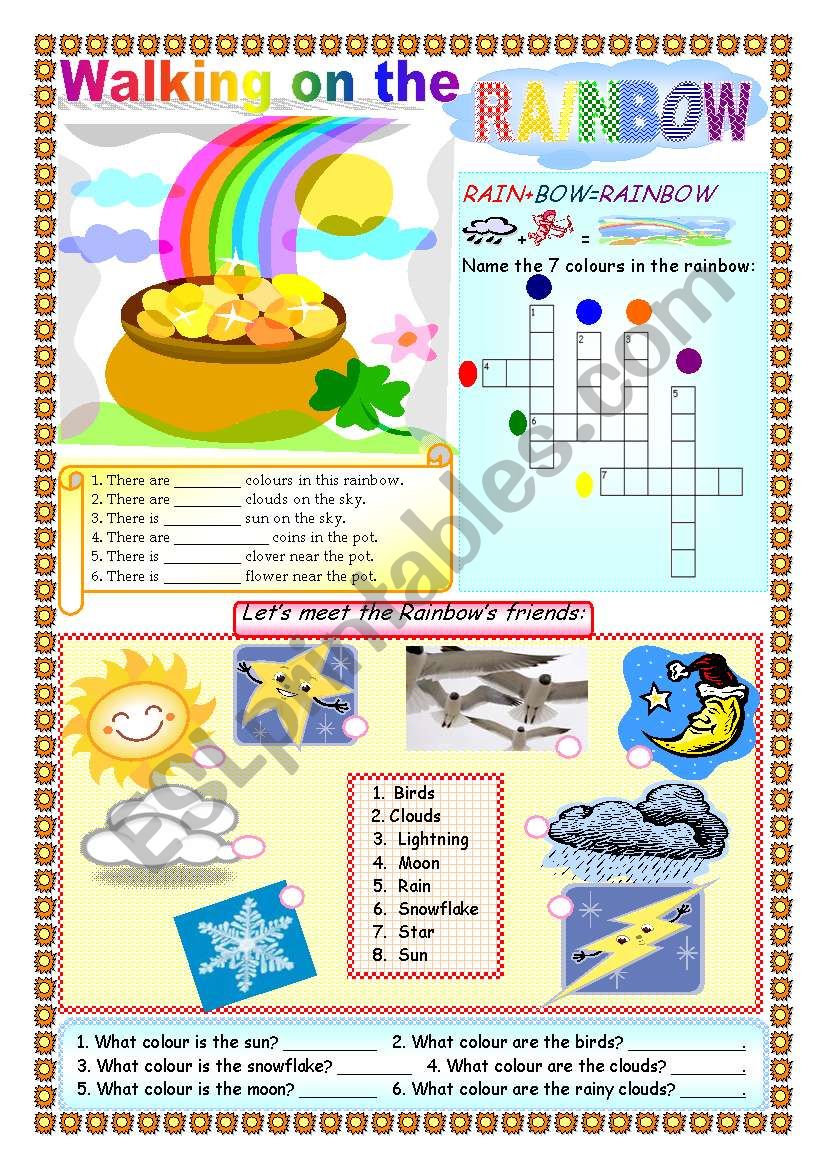 Walking on the Rainbow worksheet