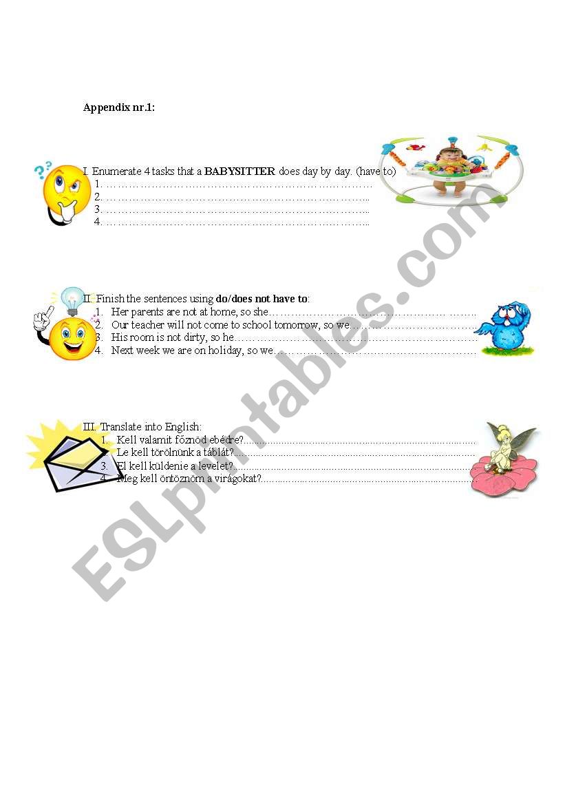 Woul like/prefer/rather worksheet