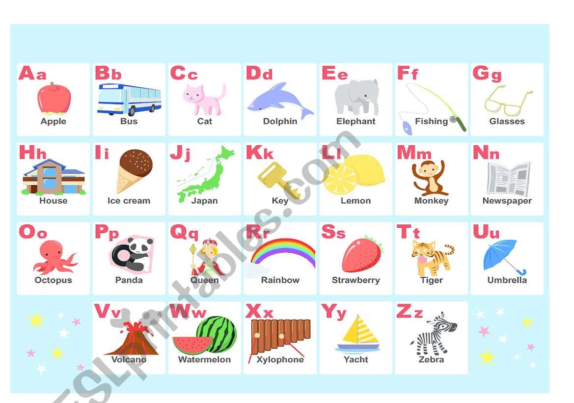 alphabet 120 worksheet