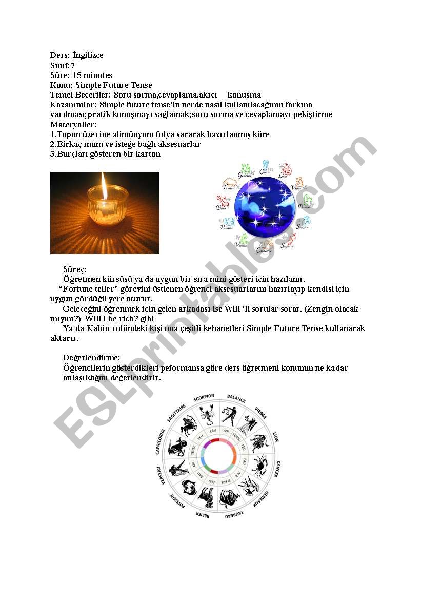 Future Tense worksheet