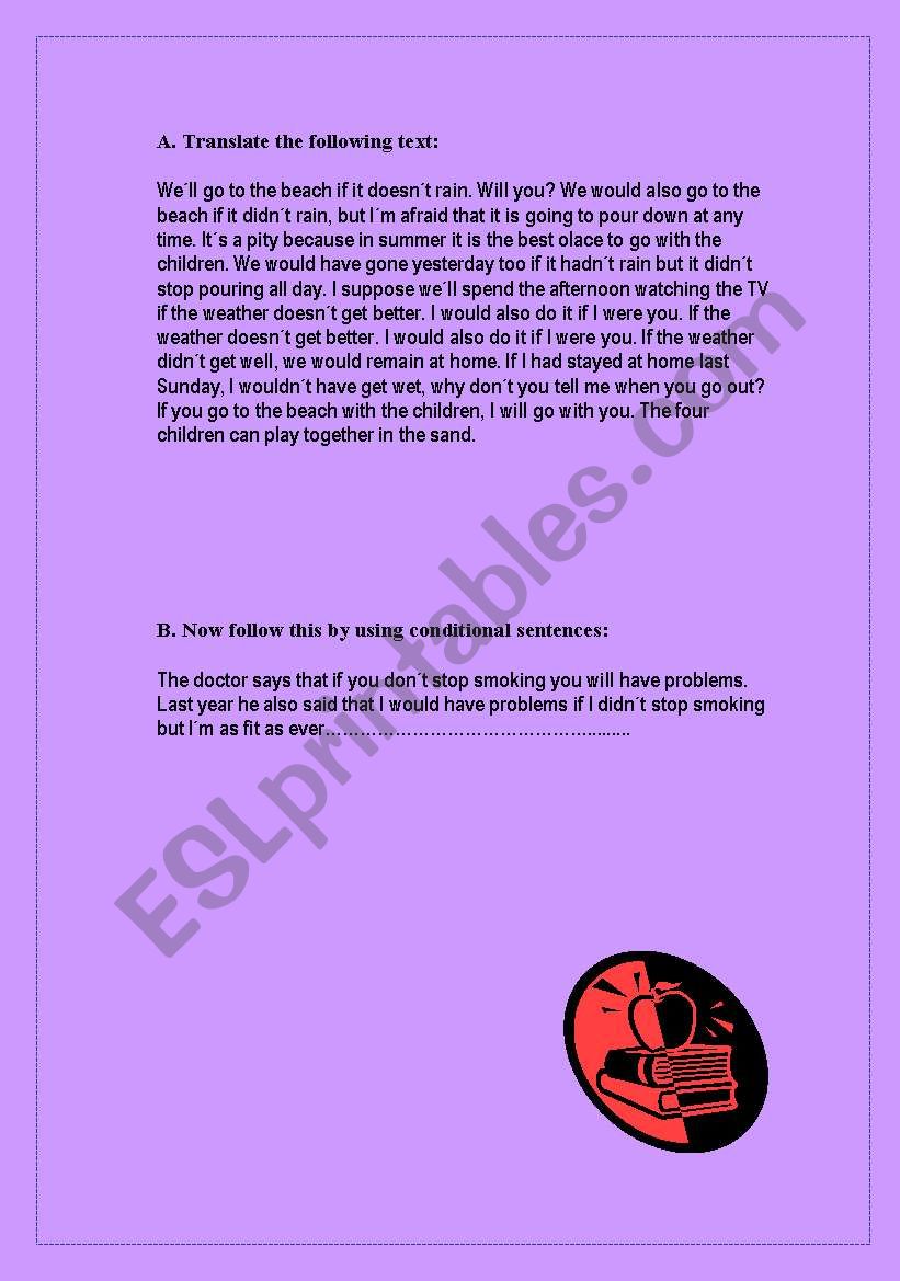 Translation worksheet