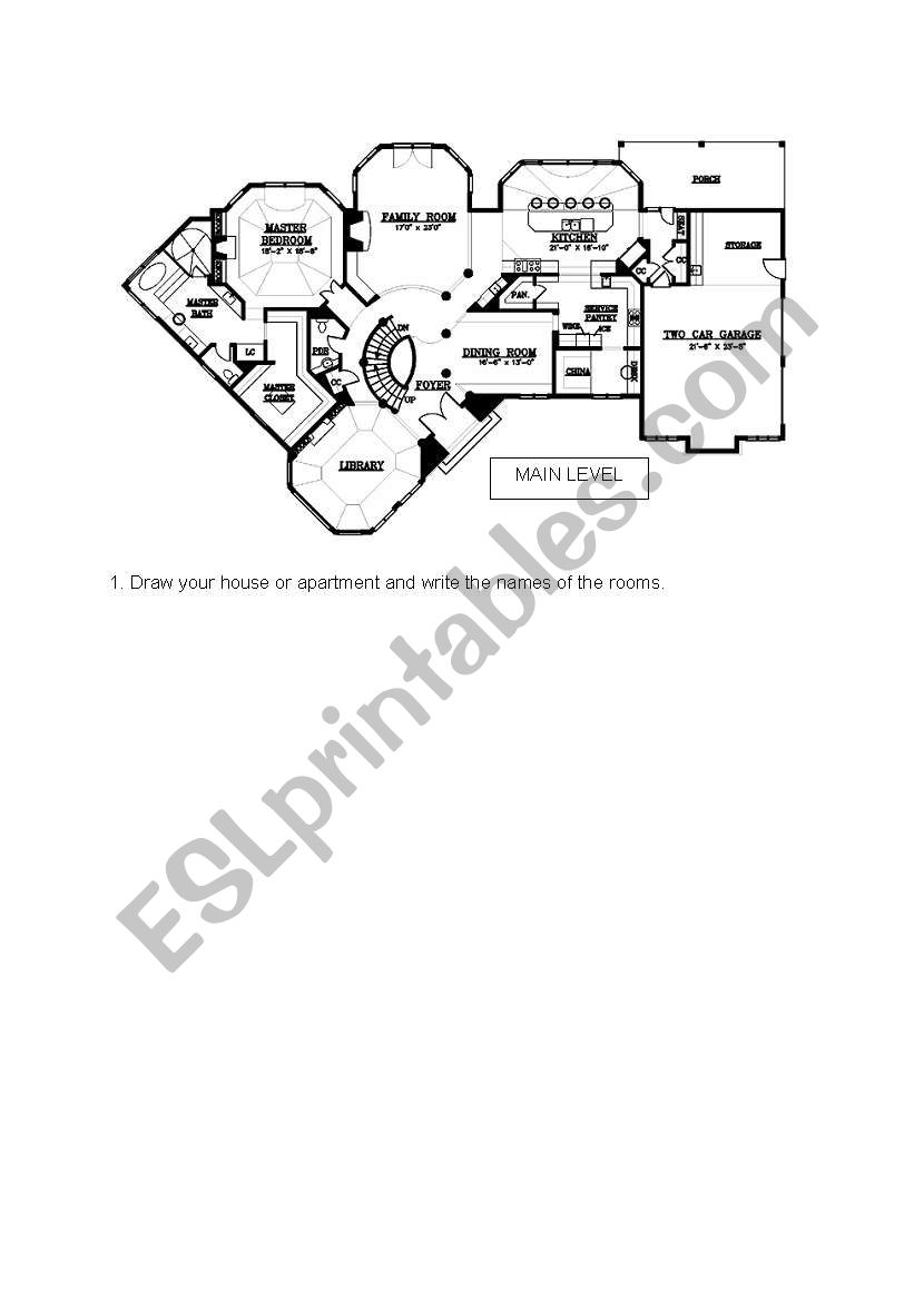 house plan worksheet